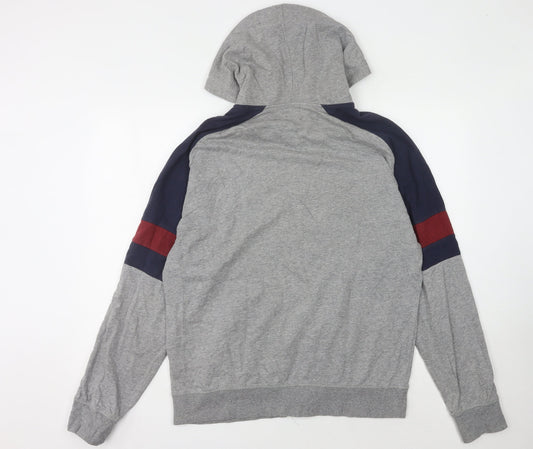 Brixton Men's Grey Full Zip Hoodie M