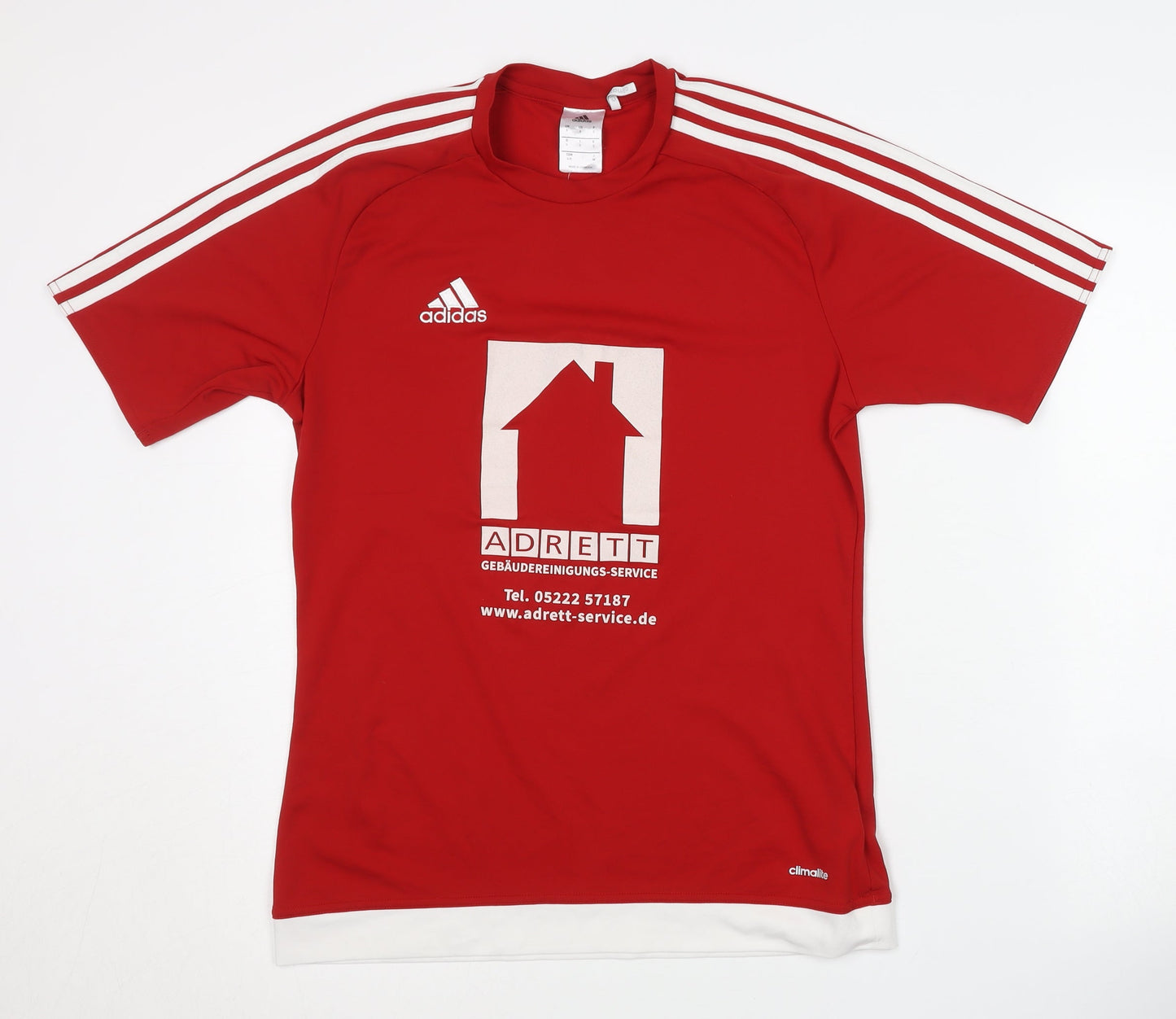 Adidas Men's Red Football Jersey Size S