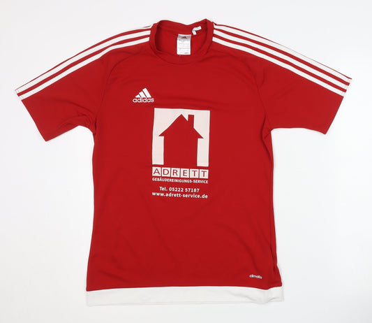 Adidas Men's Red Football Jersey Size S