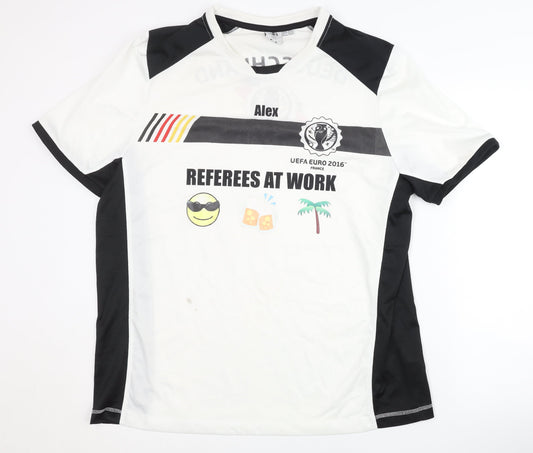 UEFA Euro 2016 Men's Football Jersey XL, White/Black