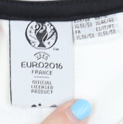 UEFA Euro 2016 Men's Football Jersey XL, White/Black