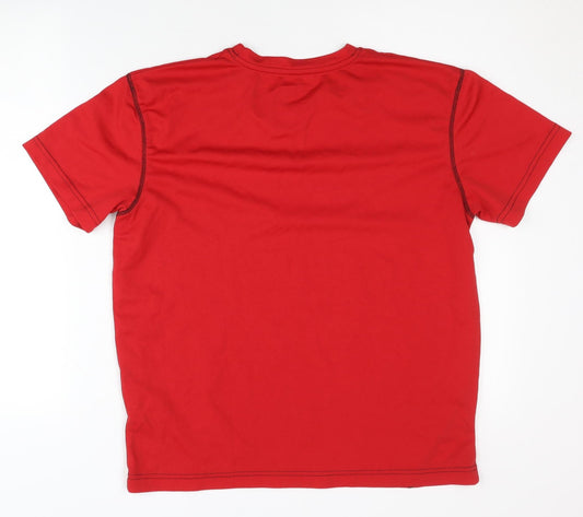 Blue Wear Men's Red T-Shirt, Size L, Basic Style