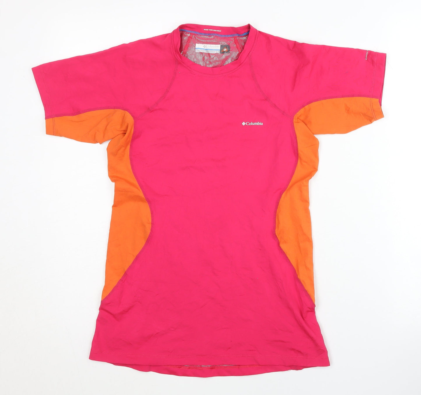 Columbia Women's Pink/Orange Short Sleeve Top Size S