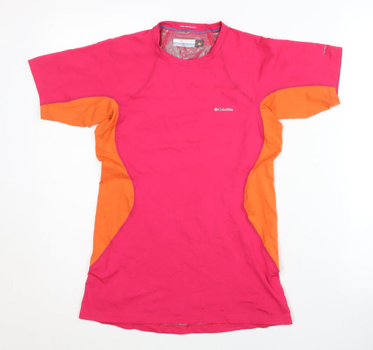 Columbia Women's Pink/Orange Short Sleeve Top Size S