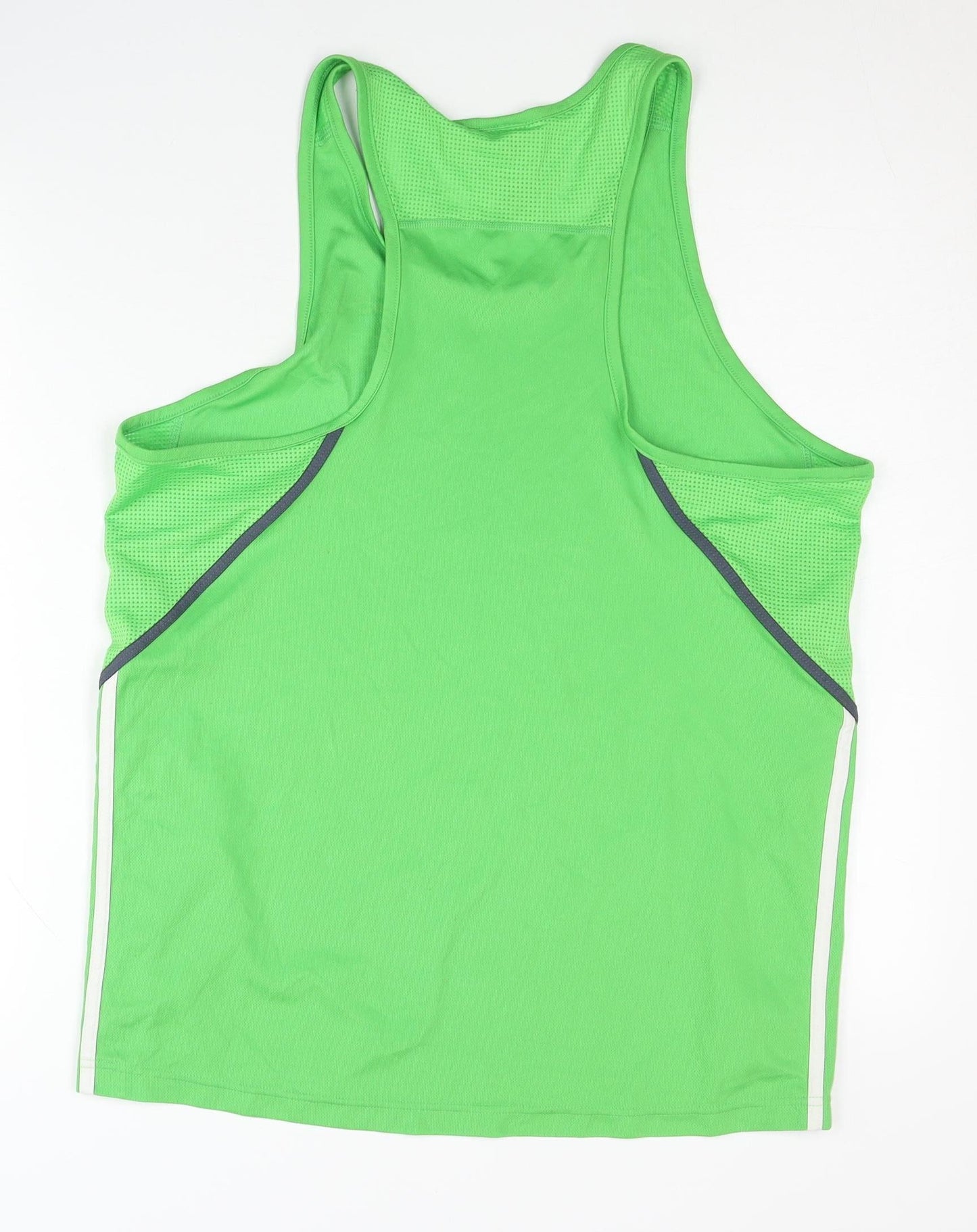 Adidas Unisex Green Tank Top M for Gym & Running