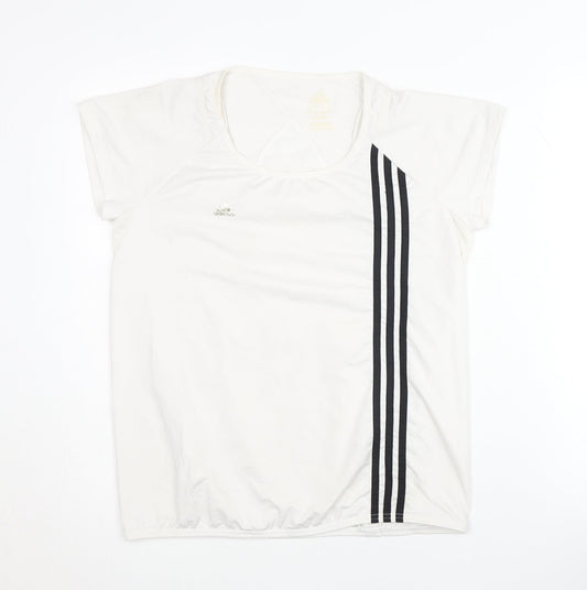 Adidas Women's White Short Sleeve Pullover Top M