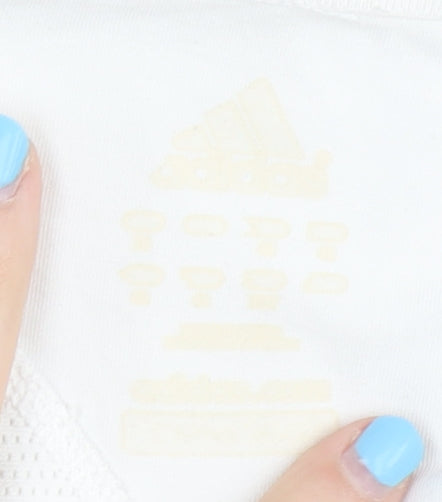 Adidas Women's White Short Sleeve Pullover Top M