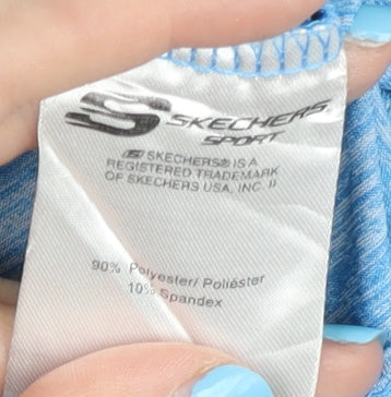 Skechers Women's Blue XL V-Neck T-Shirt