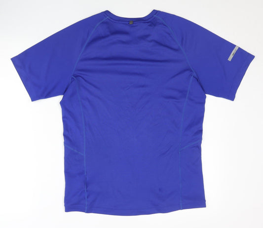 Nike Men's Blue T-Shirt, Size S, Running, Breathable