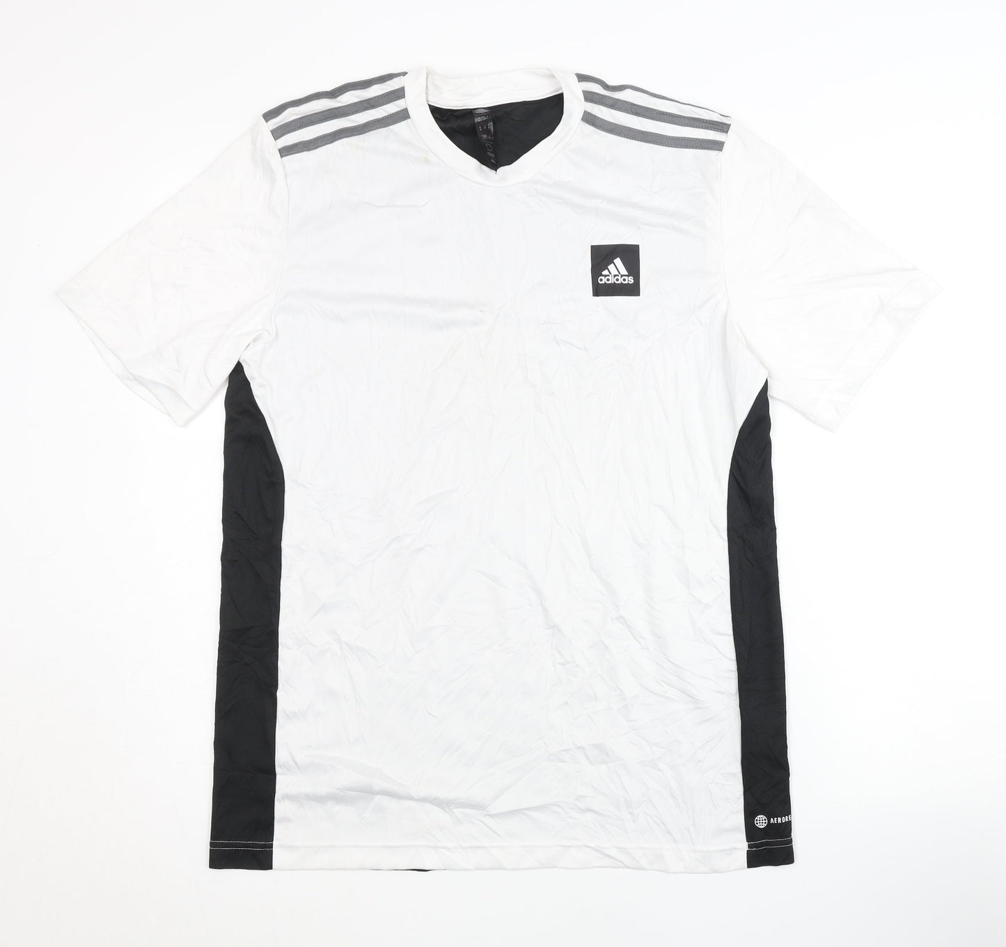 Adidas Men's White T-Shirt M for Gym & Training
