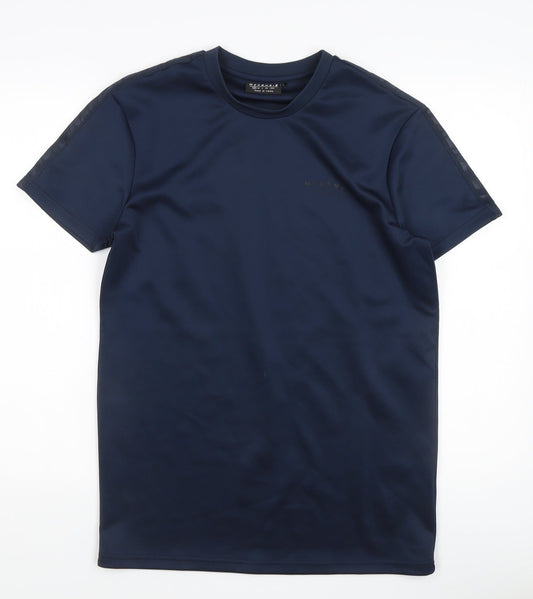 McKenzie Men's Blue Crew Neck T-Shirt, Size S, Solid