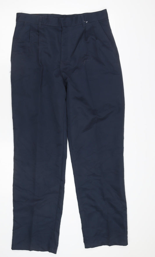 Dunlop Men's Blue Trousers, Size 34, Straight Leg