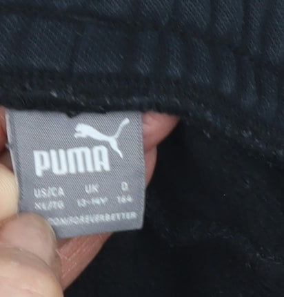 Puma Boys Black Jogger Trousers XL - Stylish Activewear
