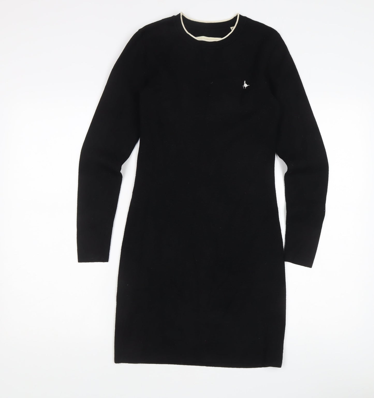 Jack Wills Women's Black Long Sleeve Dress, Size 8