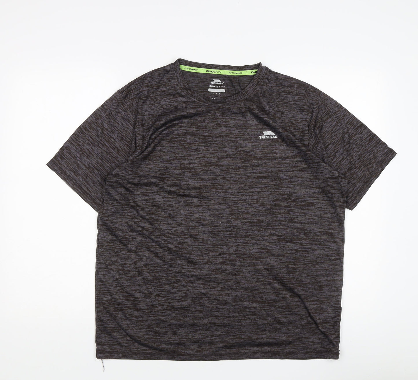 Trespass Men's Grey L T-Shirt Gym Training Moisture Wicking