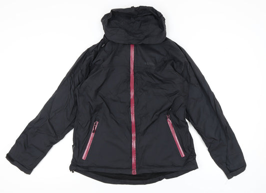 Mountain Warehouse Women's Black Rain Coat Jacket Size 14