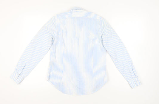Ralph Lauren Women's Blue Stripe Button-Up Shirt