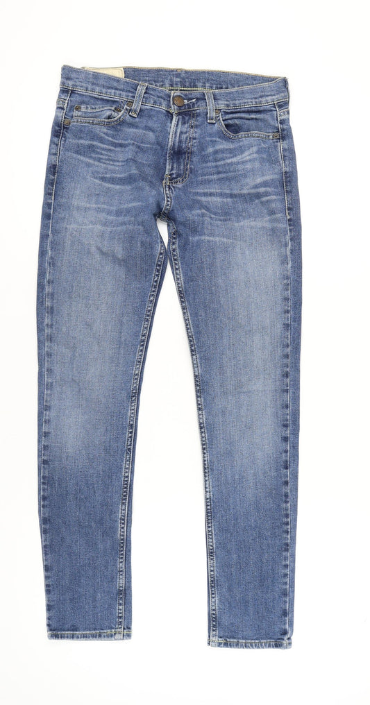 Hollister Men’s Blue Skinny Jeans Size 30