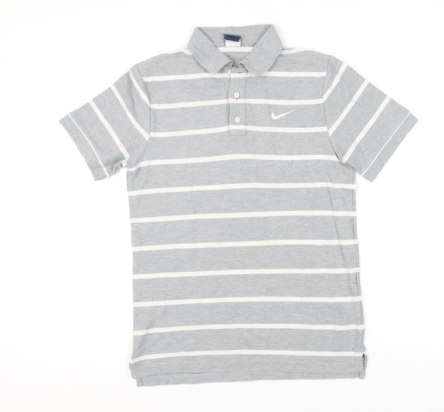 Nike Men’s Striped Grey Polo Shirt M