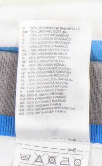 Adidas Men's Multicoloured Striped Polo Shirt M