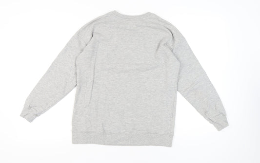 ASOS Women's Grey Pullover Sweatshirt, Size 12, Casual Comfort