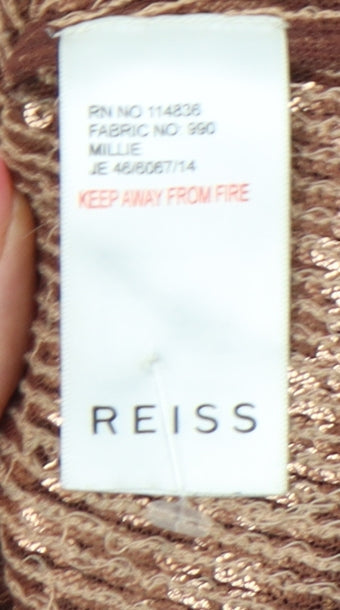 REISS Women's Gold Sequin Camisole Tank Size 10