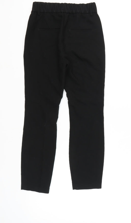 Next Women's Black Ankle Trousers Size 6 Slim Fit