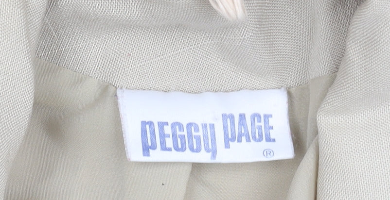 Additional view of Peggy Page Women's Beige Blazer Jacket UK 16