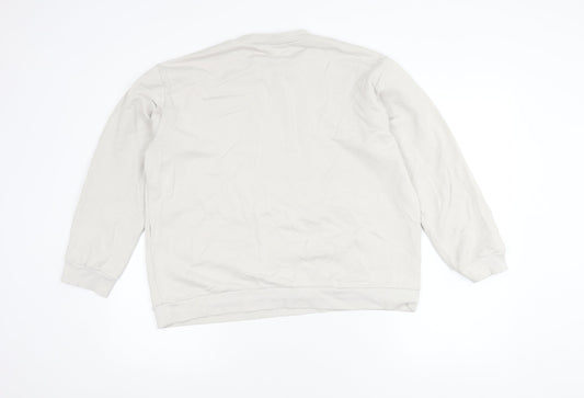 Zara Unisex White Graphic Sweatshirt Size 12