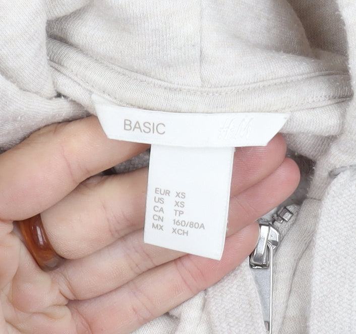 Additional view of H&M Women Beige XS Basic Jacket with Hood