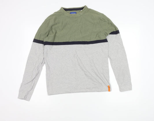 Jack & Jones Men's Green Crew Neck Pullover Jumper M