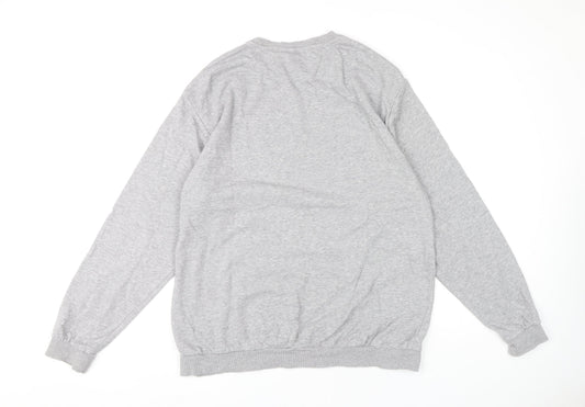 H&M Men's Grey Pullover Sweatshirt XL