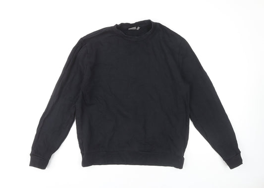 Additional front view of ASOS Black Men's Pullover Sweatshirt Medium