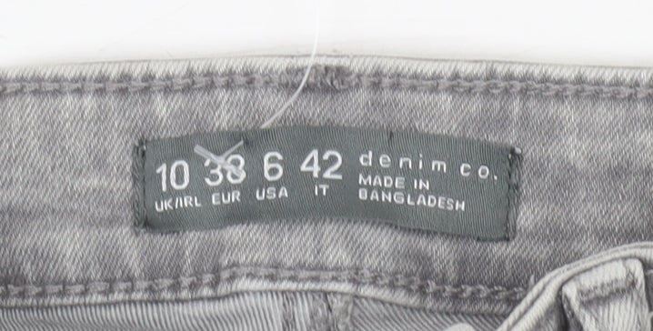 Denim Co Women's Grey Skinny Jeans Size 10