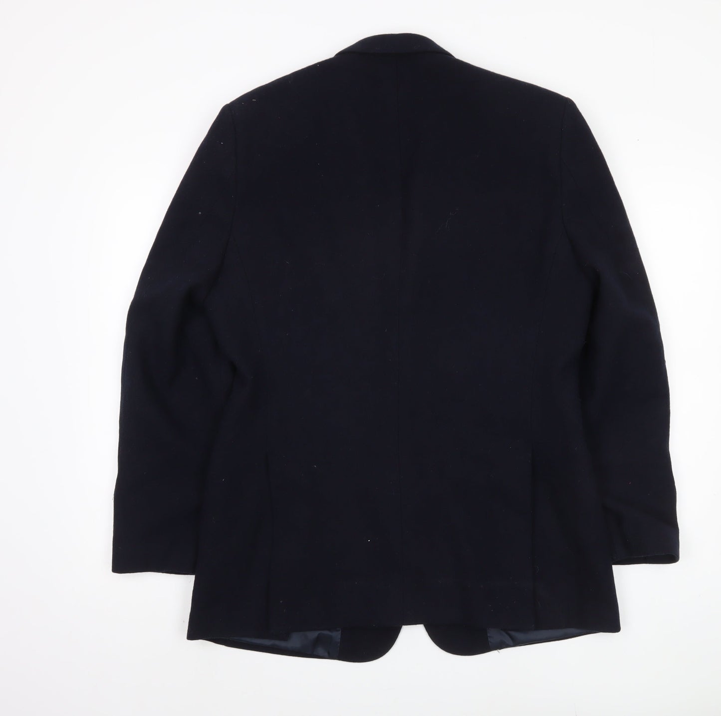 Jaeger Men's Dark Blue Wool Cashmere Blazer 38R