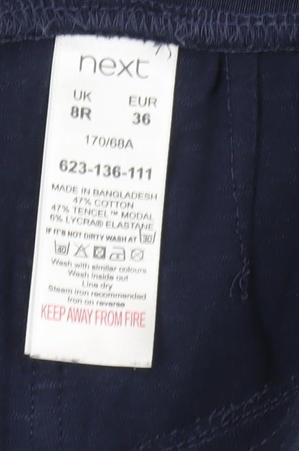 Close-up detail of Next Women's Blue Jogger Trousers, size 8