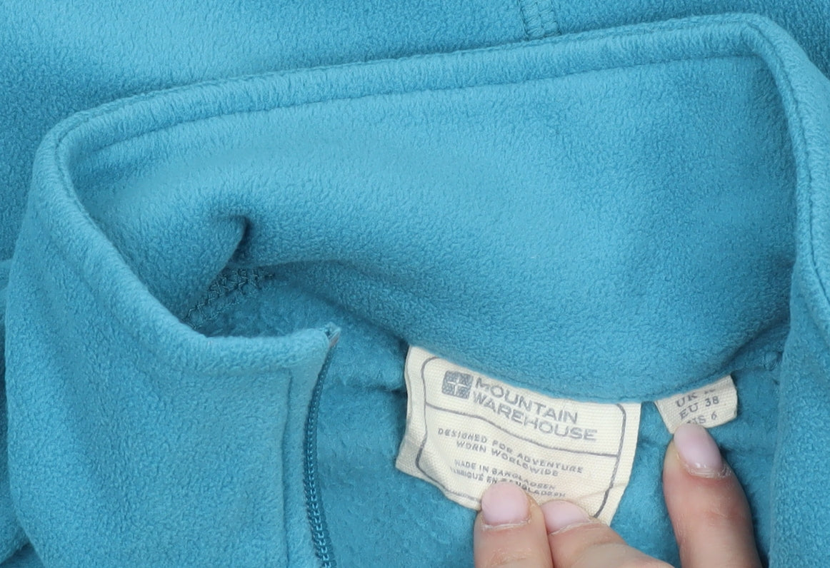 Mountain Warehouse Women's Blue Fleece Jacket Size 10