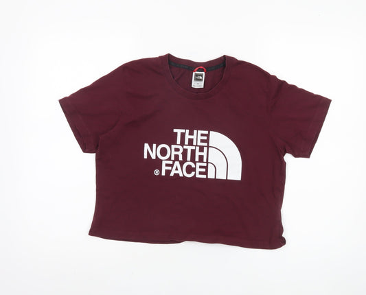 The North Face Women's Red Cotton T-Shirt, M, Casual