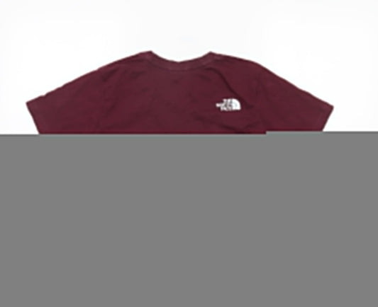 The North Face Women's Red Cotton T-Shirt, M, Casual