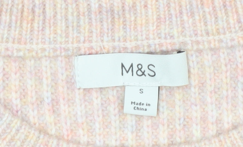 Brand and care label for Marks & Spencer Women's Beige Knit jumper - S