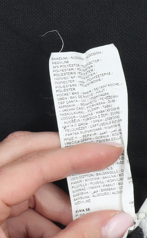 Puma Men's Black Shorts S Elastic Waist Sports Style