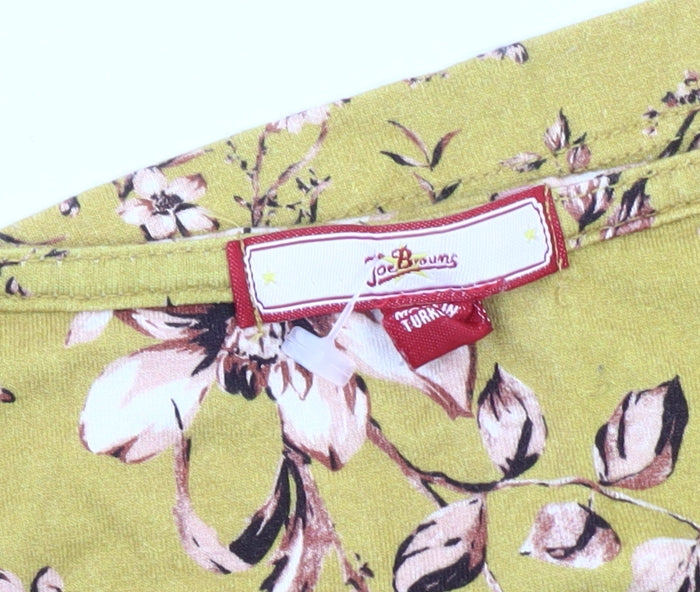 Joe Browns Women's Yellow Floral Tunic Blouse Size 20