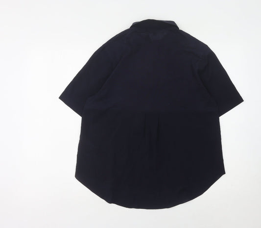 French Connection Women's Black Button-Up Shirt Size S