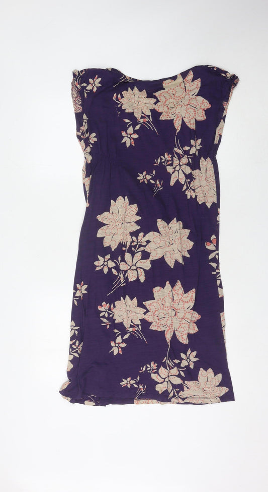 White Stuff Women's Purple Floral Dress Size 12