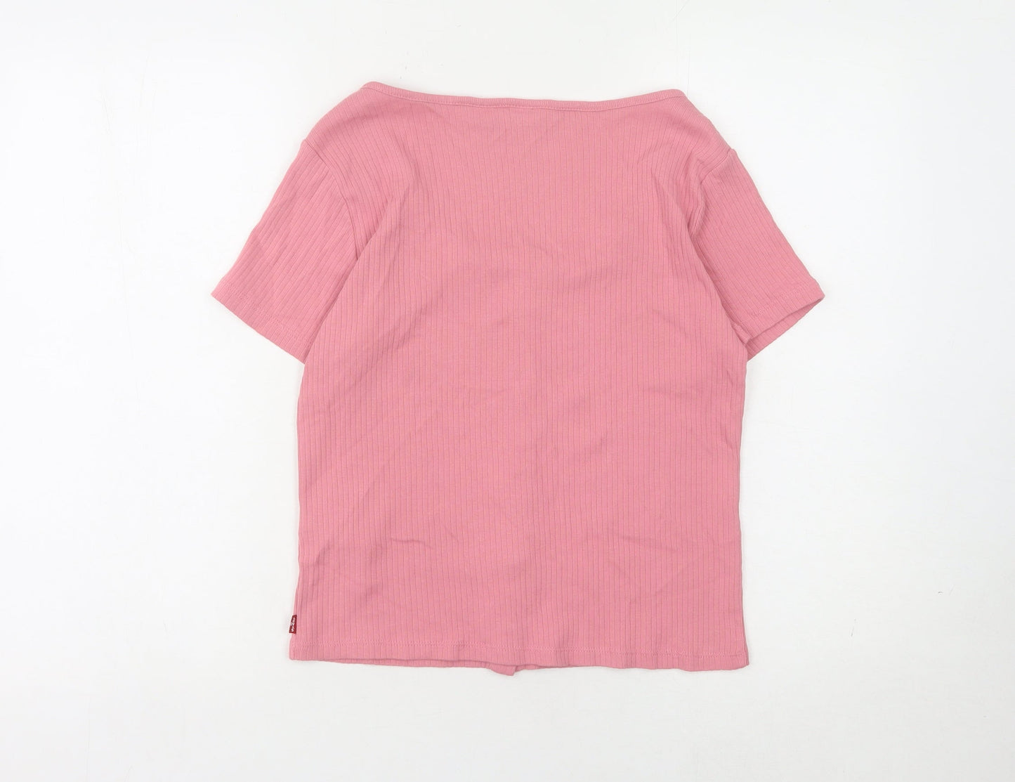 Levi's Women's Pink Scoop Neck T-Shirt - Size L
