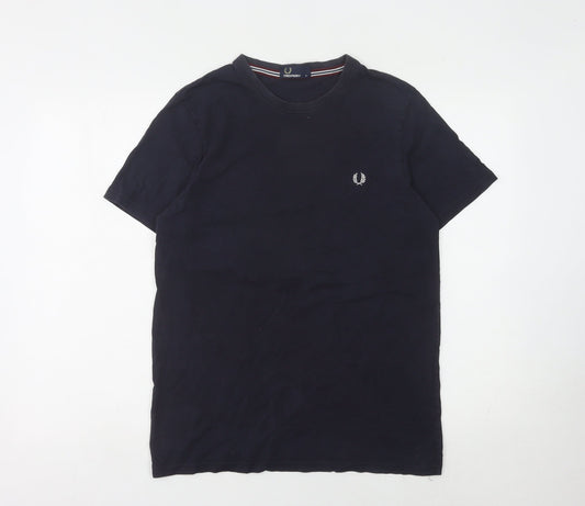 Fred Perry Men's Black M T-Shirt, Short Sleeve, Logo