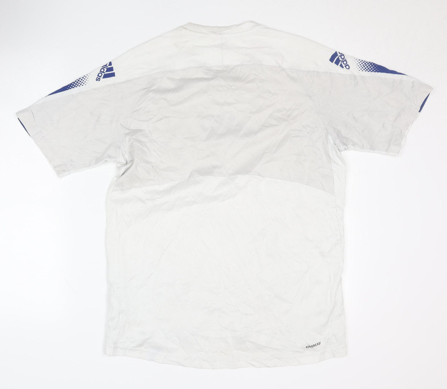 Adidas Men's White Graphic T-Shirt, M, Sports Logo