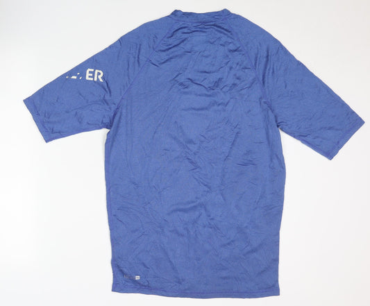 Quiksilver Men's Blue T-Shirt, Size L, Surfing