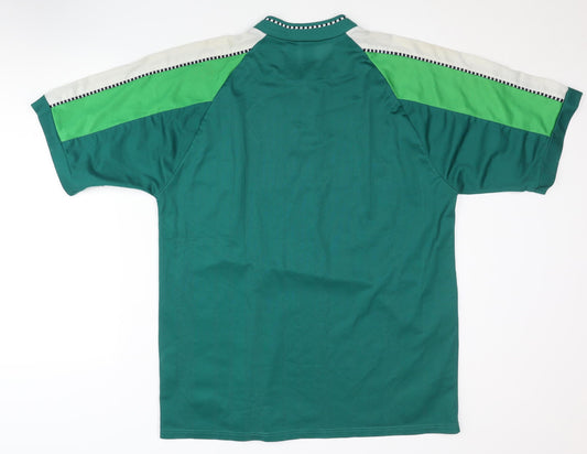 Puma Men's Green Football Jersey, Size Regular