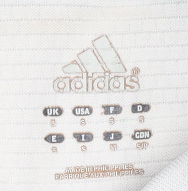 adidas Men's White Polo Shirt Size S for Gym